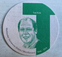 Bierviltje wethouder Ted Kok