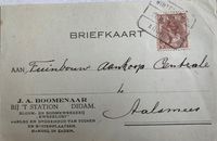 Briefkaart Bloem- en boomkwekerij Kweeklust Didam