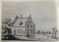 Havezate Hagen in de buurschap Dijk 1721 pentekening toegeschreven aan D. Thielemans naar Maximiliaan de Raadt