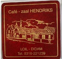 Loil Onderzetters Cafe zaal Hendriks